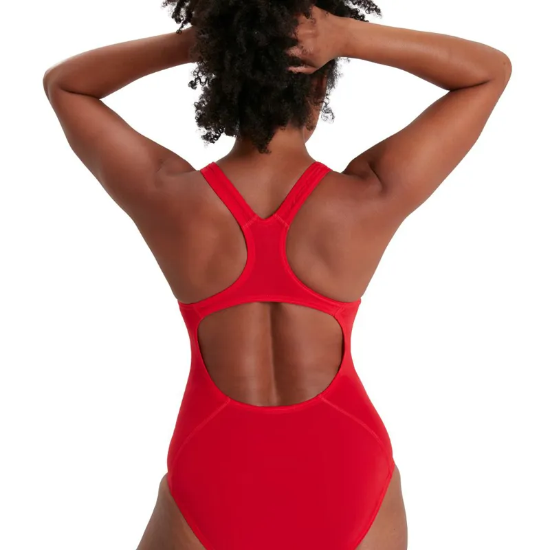 Speedo Women's ECO Endurance+ Medalist Swimsuit Fed Red-7